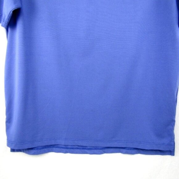 Oliver Ridley Performance Polo Shirt Blue Mens Size XL Stretch Short Sleeve Golf - Picture 3 of 9
